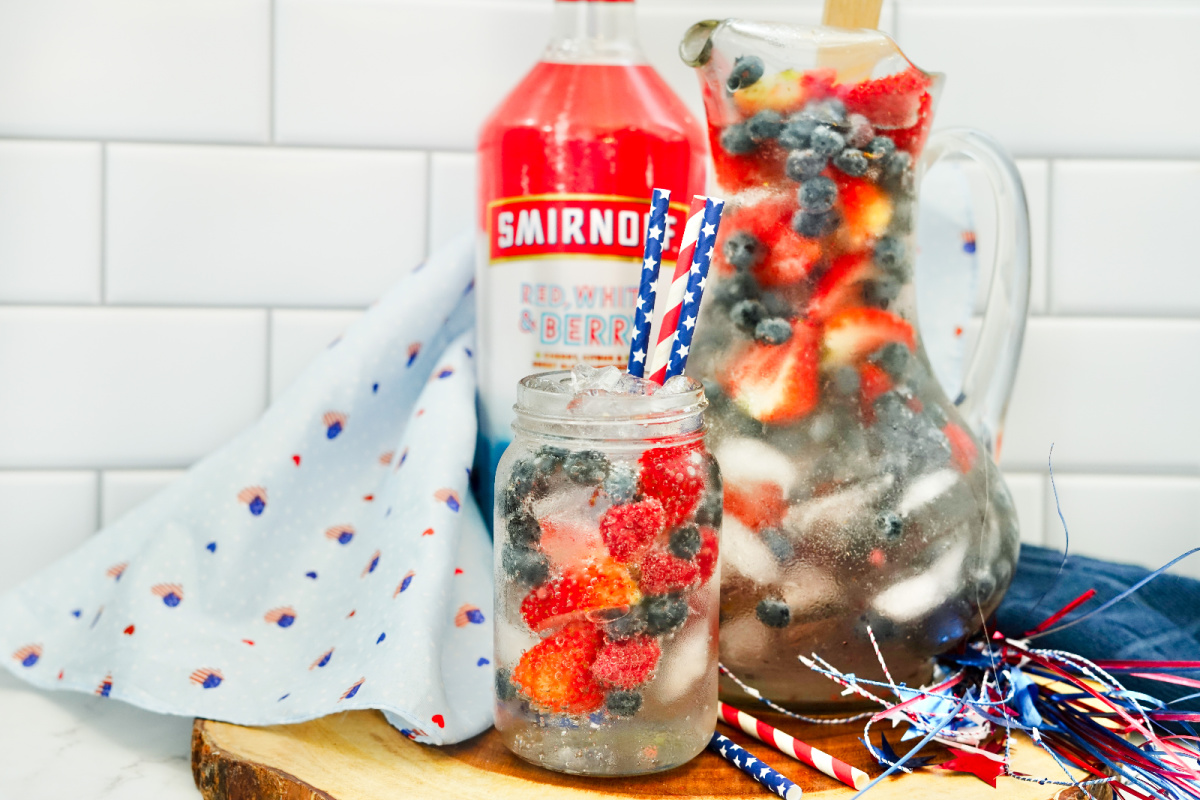 Summer berry sangria with vodka recipe