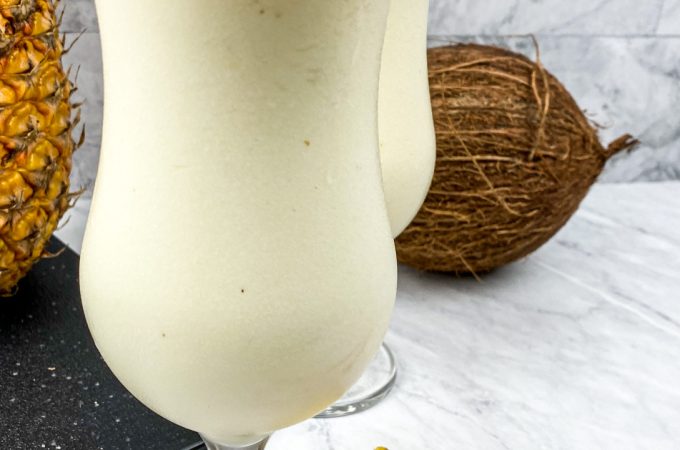 Low carb and keto friendly frozen pina colada recipe
