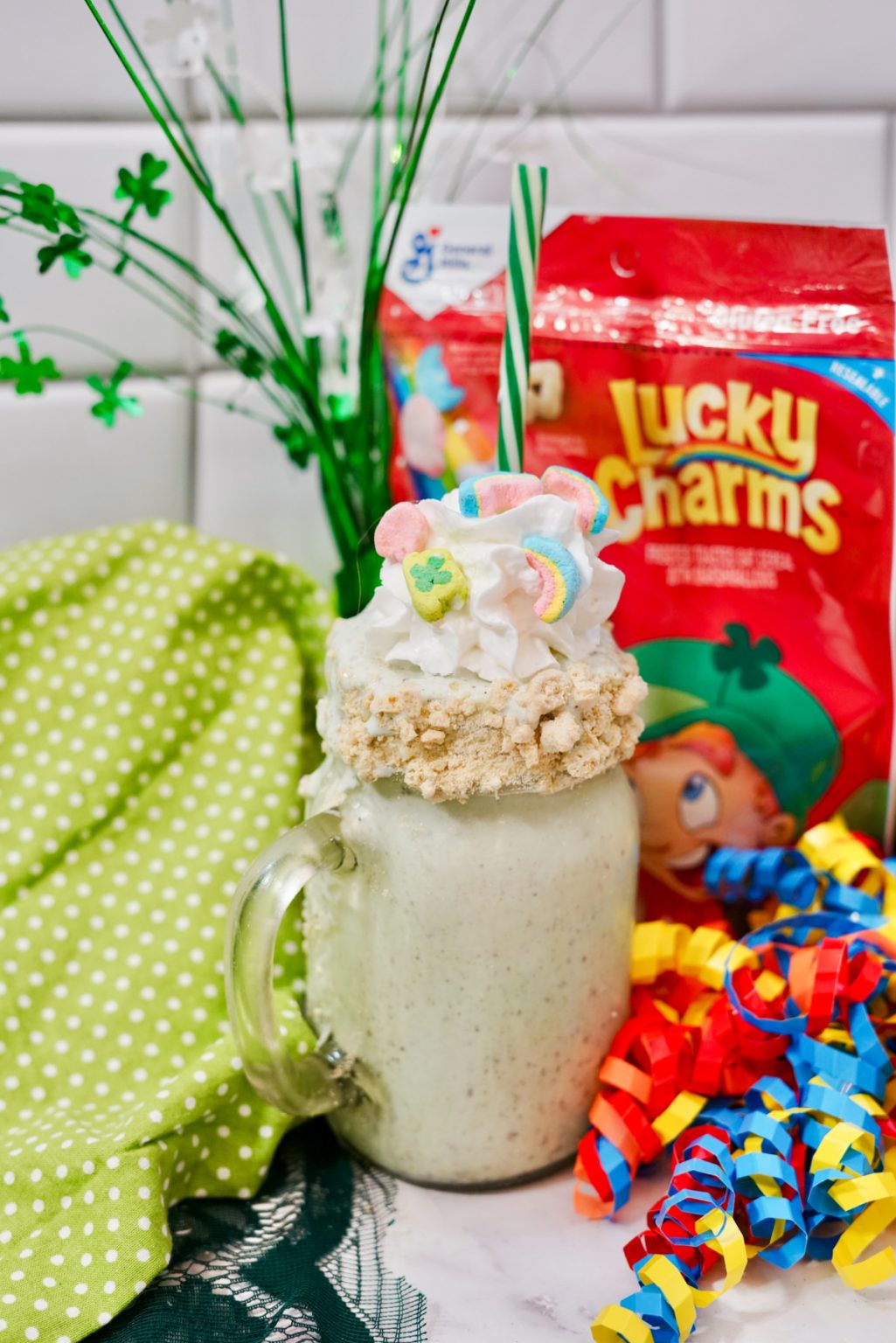 Boozy Bailey's Lucky Charms Milkshake Recipe - Style on Main