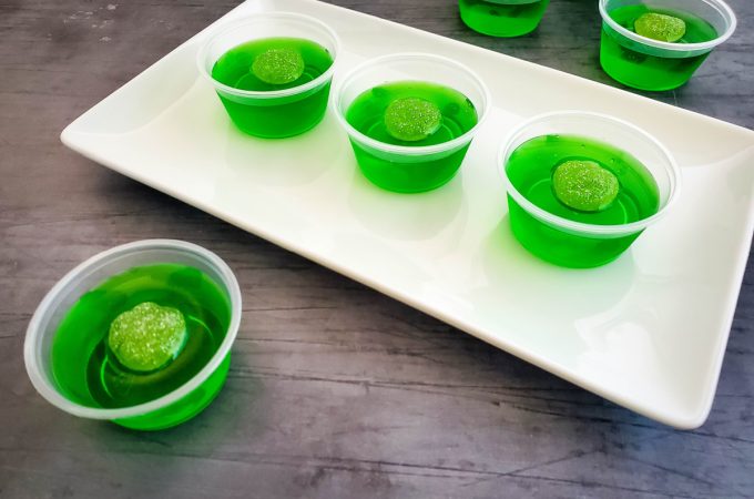 sour apple jello shots