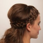 Learn how to create a half brown braid hairstyle