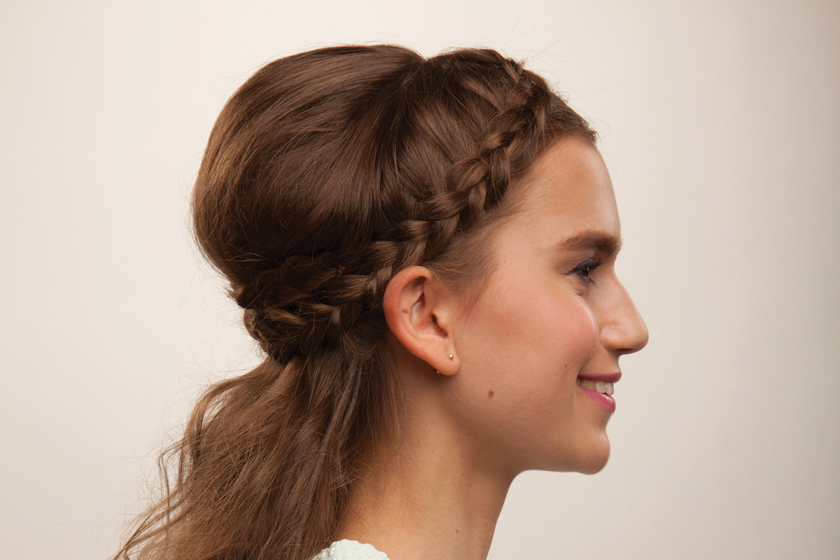 Half crown braid tutorial