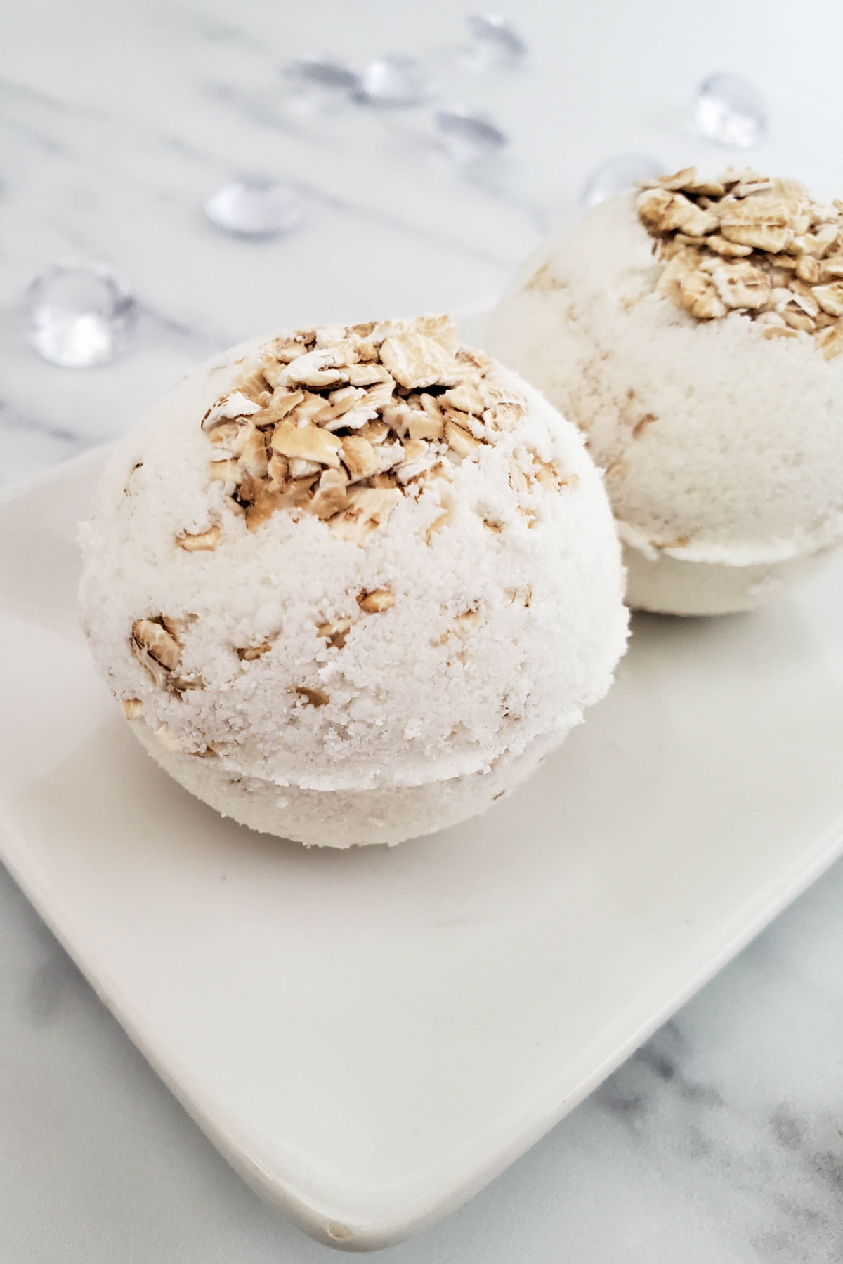 oatmeal milk and honey bath bombs