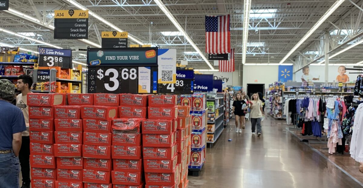 Inside Walmart Supercenter in Bloomsburg Pennsylvania August 26 2023