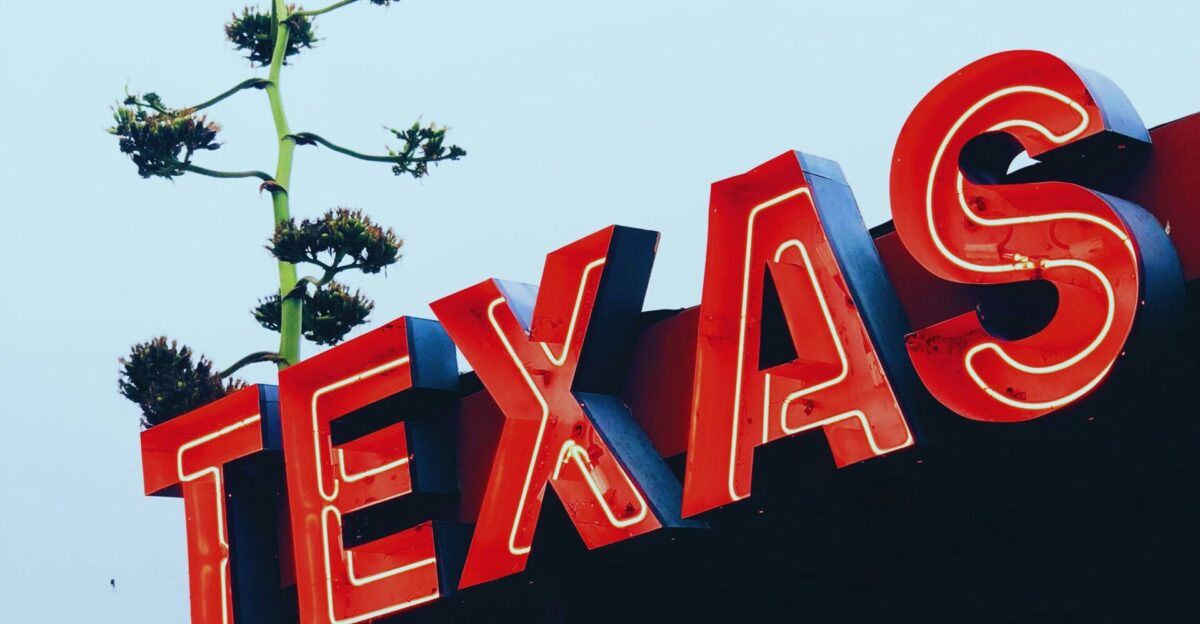 red Texas store signage