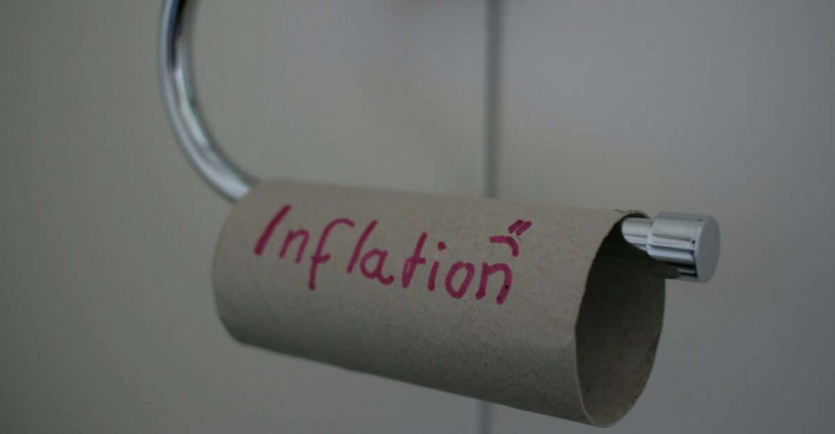a roll of toilet paper