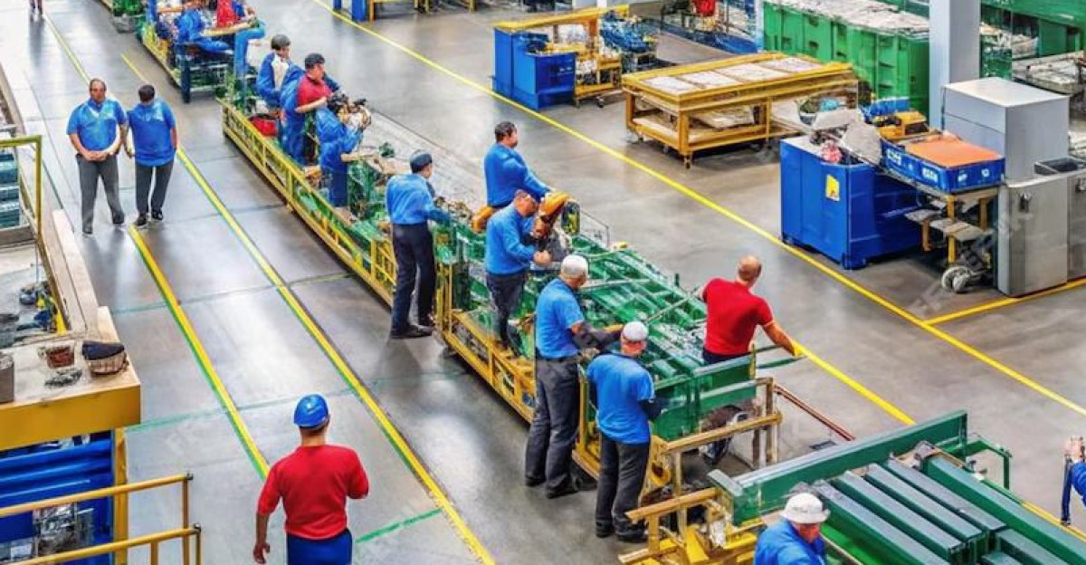 Busy Day in the Factory with Workers and Machinery Premium AI-generated image by Pin Tu n Dung