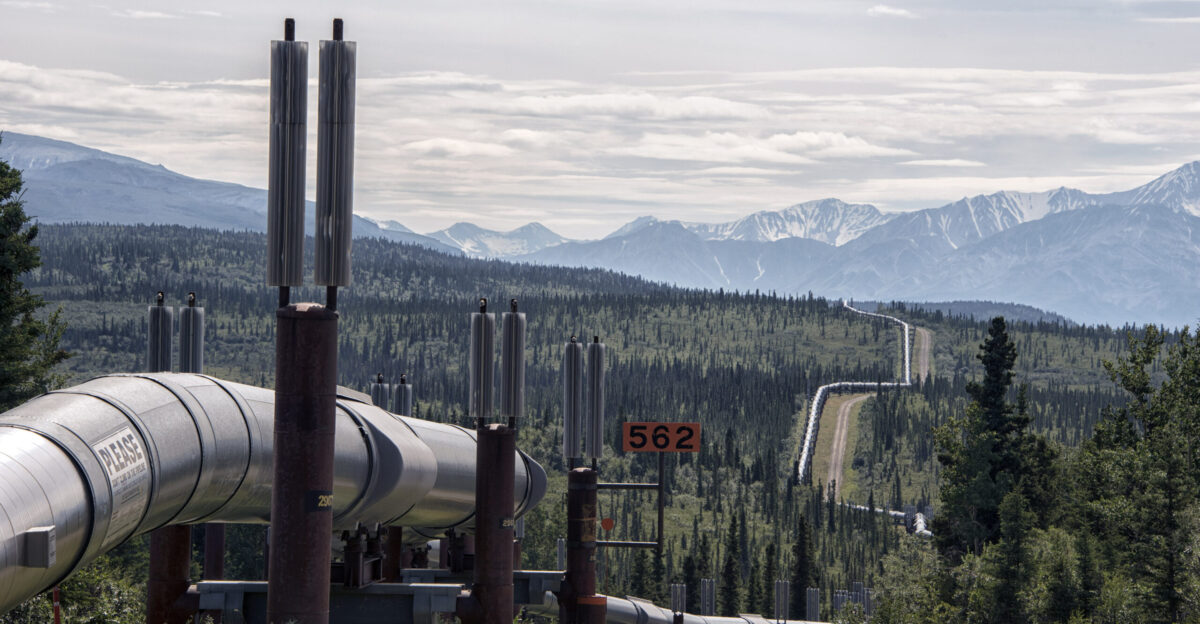 The Oil Pipeline in the interior of Alaska