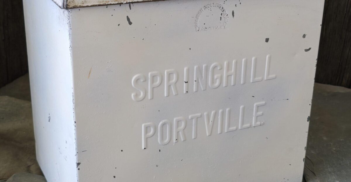 Old Springhill Dairy Farm Galvanized Milk Bottle Porch Cooler Box Portville NY by Etsy