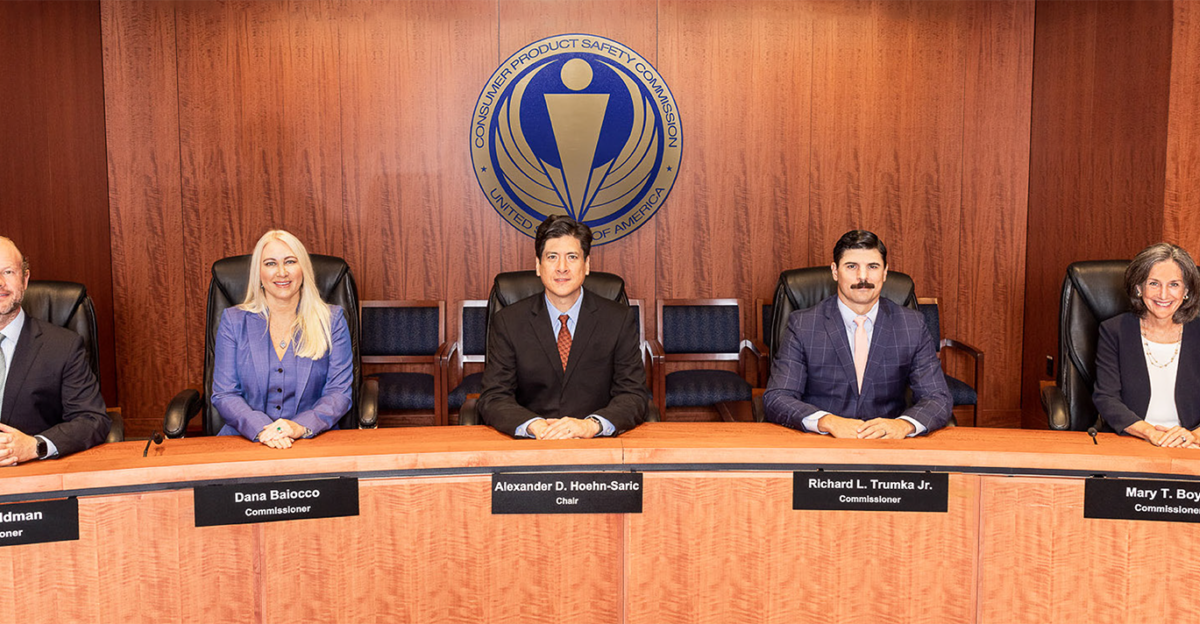 Group photo of the Consumer Product Safety Commission taken on August 16 2022