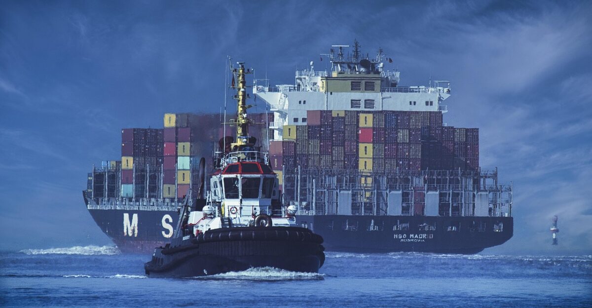 ship container ship tractor sea seafaring shipping container logistics nature freight automobile