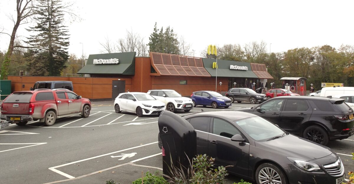 Branch of McDonalds near the A40 roundabout at St Clears Carmarthenshire Wales