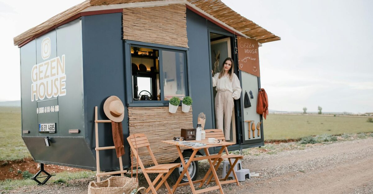 Explore boho style and freedom with this mobile tiny house Ideal for road trips and camping