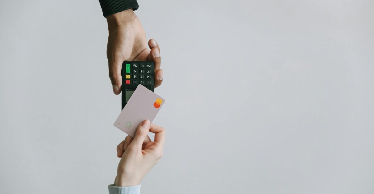 Modern contactless payment using a card and terminal highlighting the ease of digital transactions