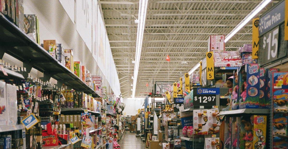 shopping mall with assorted products