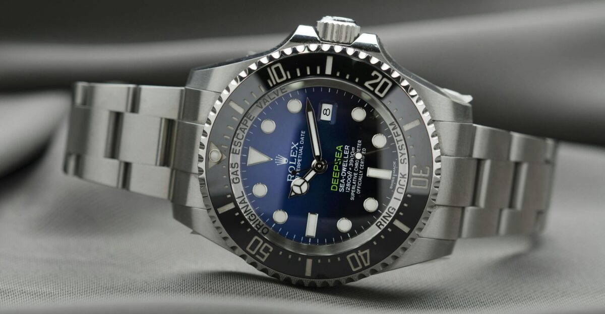 High-end Rolex wristwatch showcasing precision engineering and luxury design
