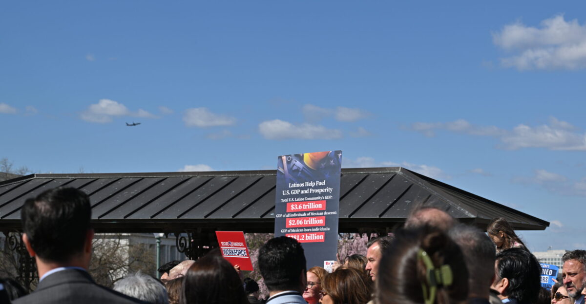 Secure America s workforce and event by the American Business Immigration Coalition on March 26 2025 on the grounds of the U S Capitol in Washington DC