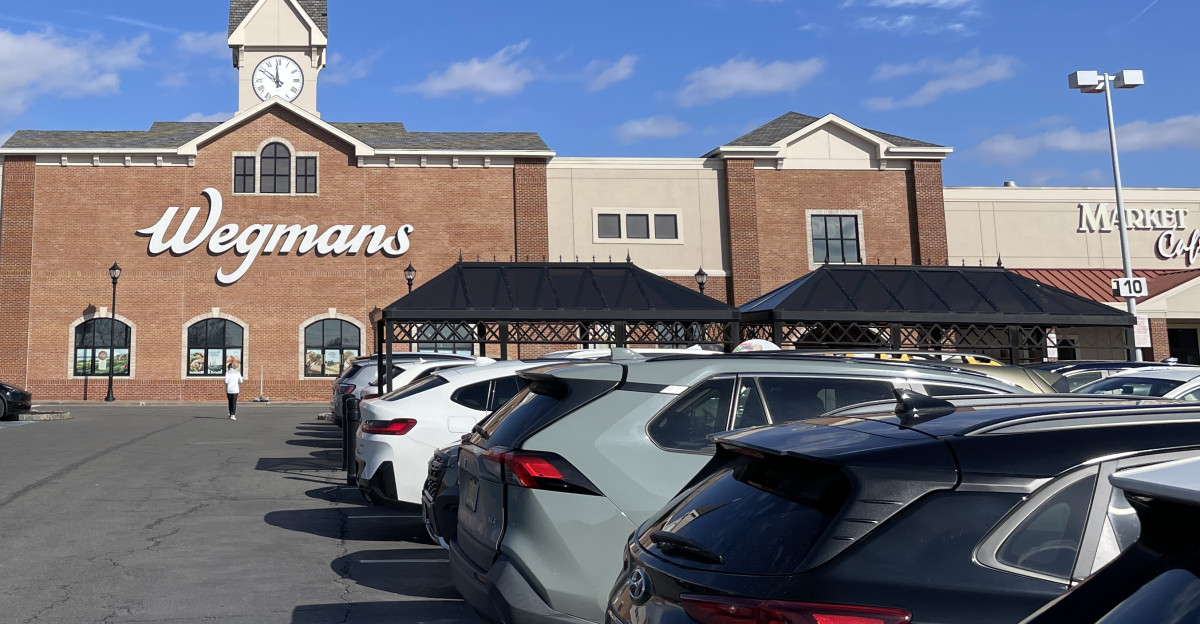 The Wegmans grocery store at the Market Place at Garden State Park shopping center in Cherry Hill New Jersey